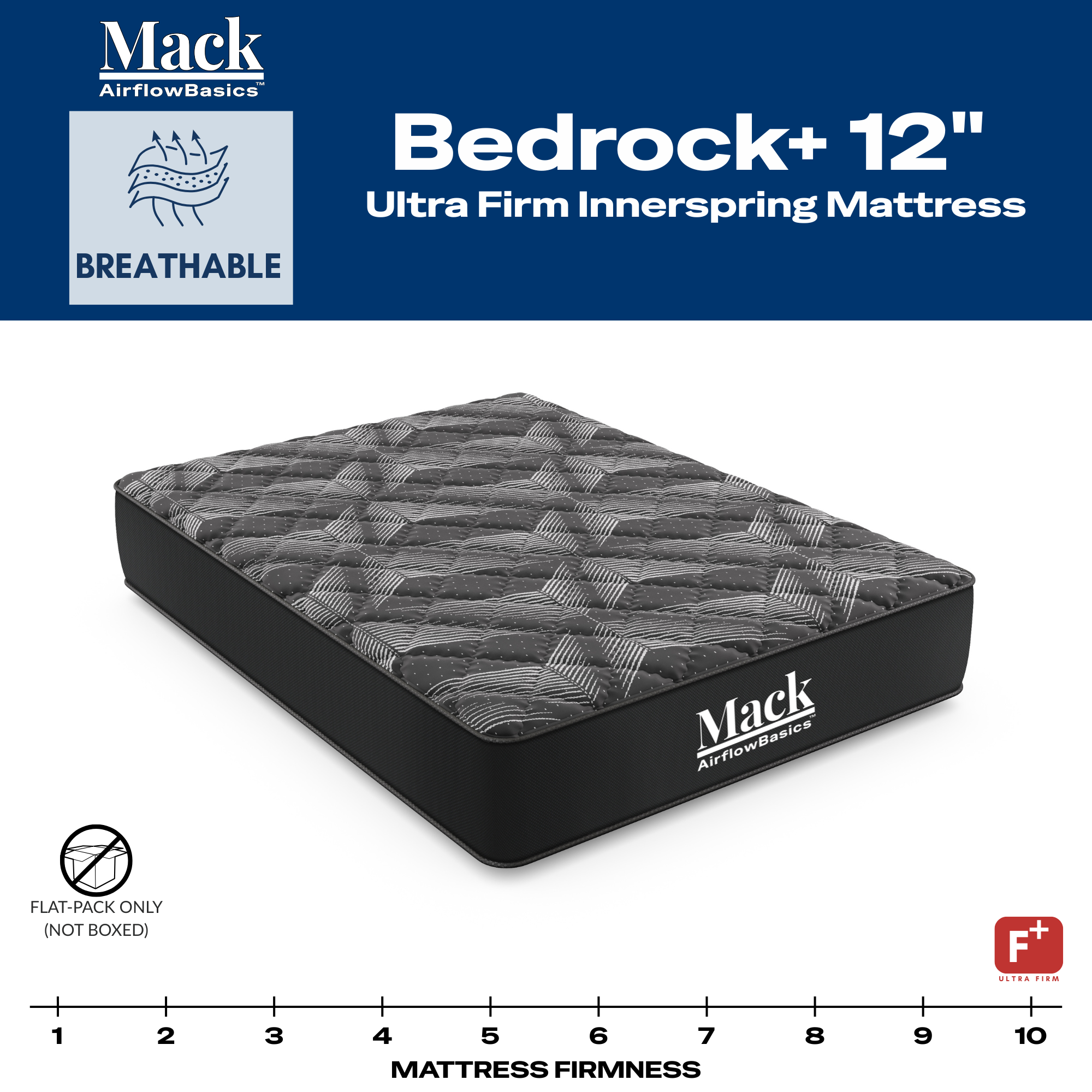Bedrock+ 12" Ultra Firm Innerspring Mattress - Image 4