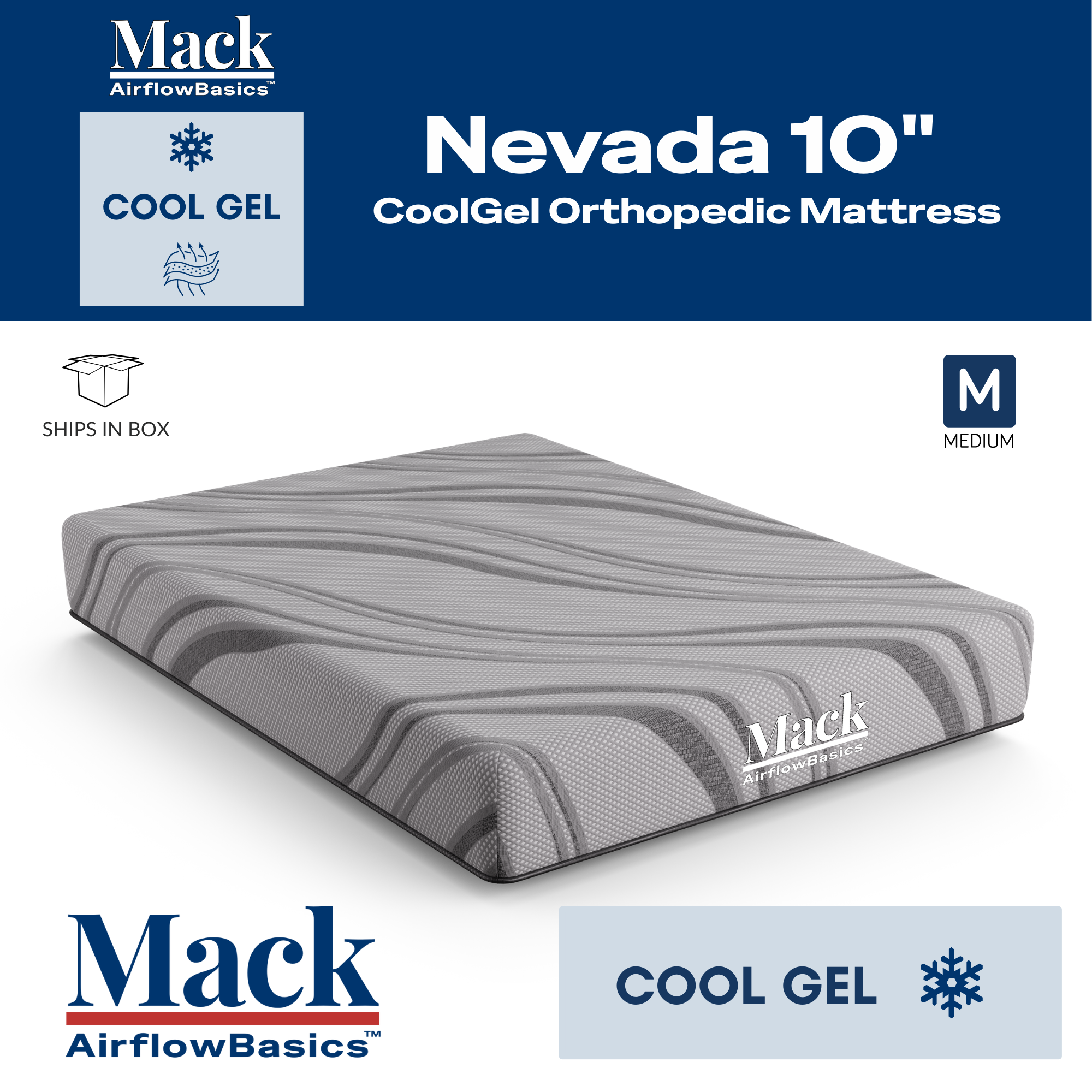 10" Nevada Orthopedic Medium Mattress